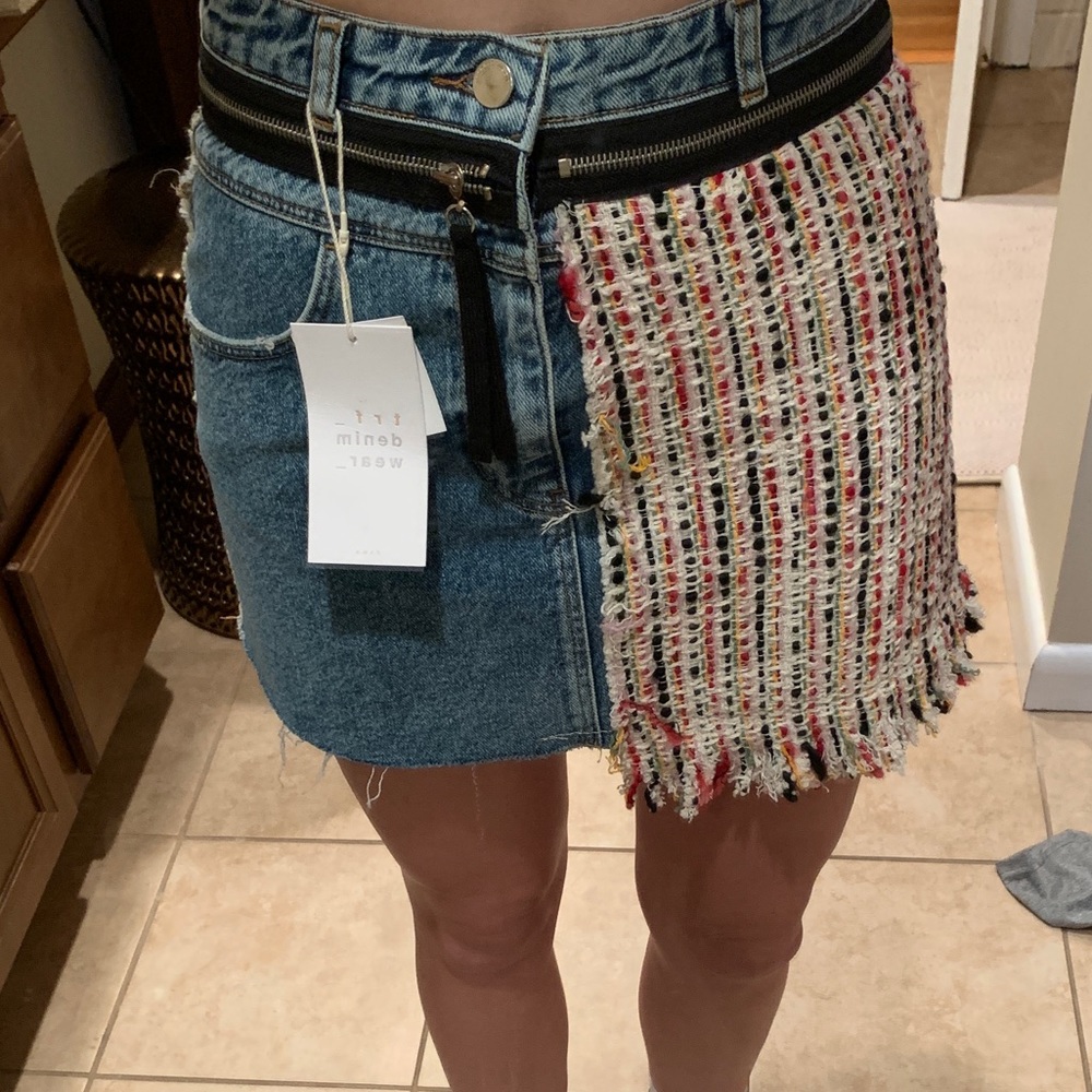 Zara mini jean skirt